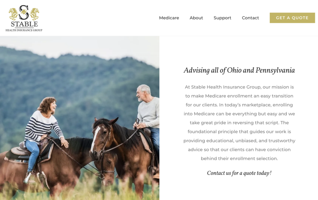 stable health insurance group website